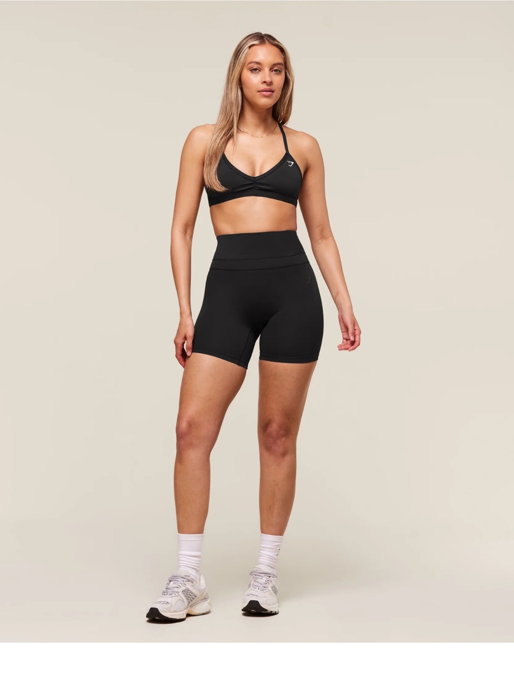 Gymshark Black High-Waist Training Bike Shorts
